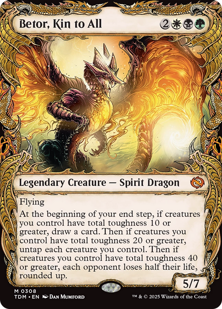 FOIL Betor, Kin to All (TDM-308) - Tarkir: Dragonstorm - Magic The Gathering