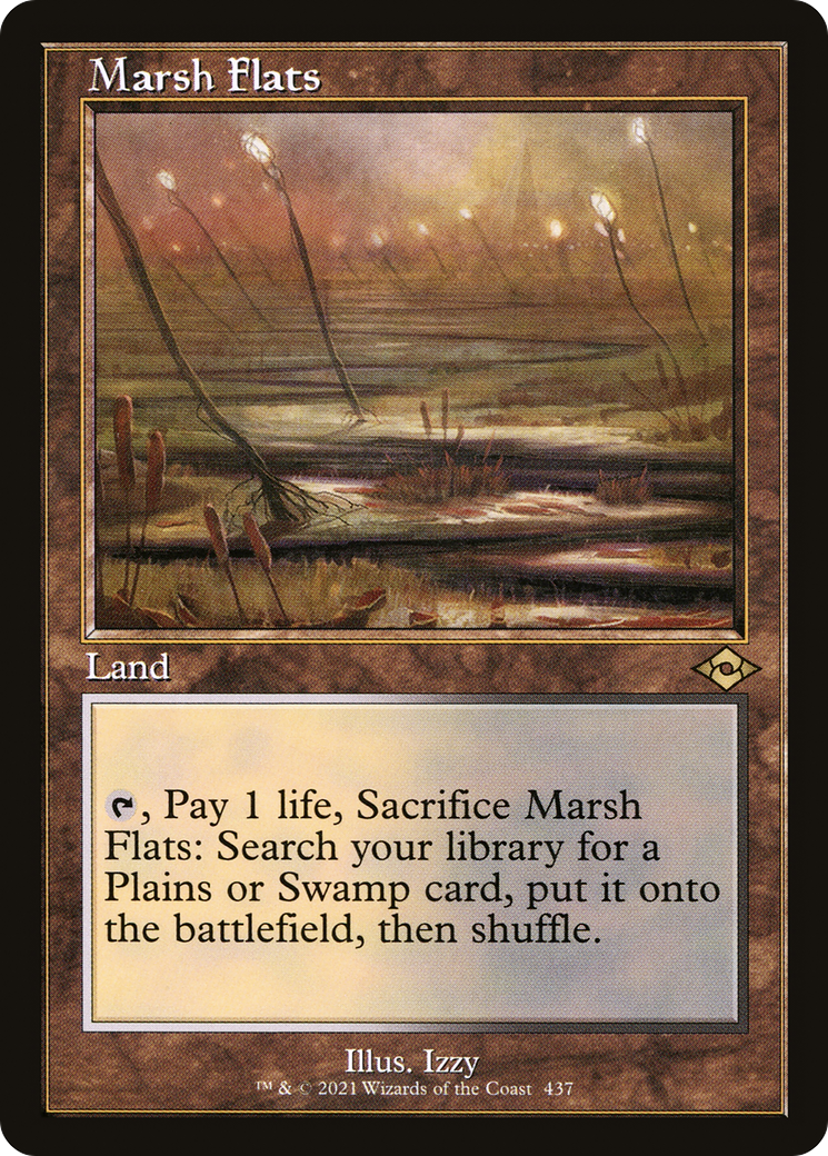 FOIL Marsh Flats (Retro Frame) (MH2-437) - Modern Horizons 2 - Magic The Gathering
