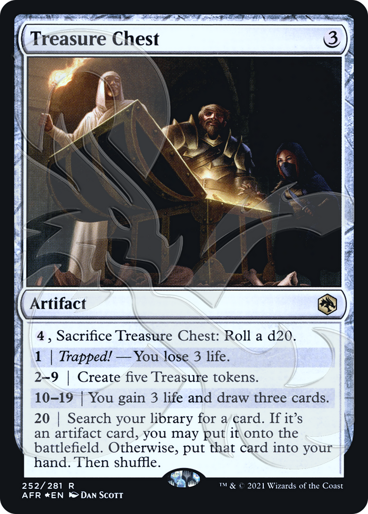 FOIL Treasure Chest (AFR&-252A) - Adventures in the Forgotten Realms Promos - Magic The Gathering
