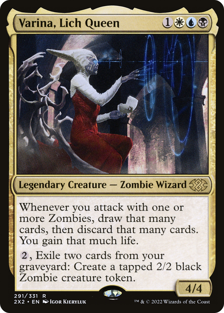 FOIL Varina, Lich Queen (2X2-291) - Double Masters 2022 - Magic The Gathering