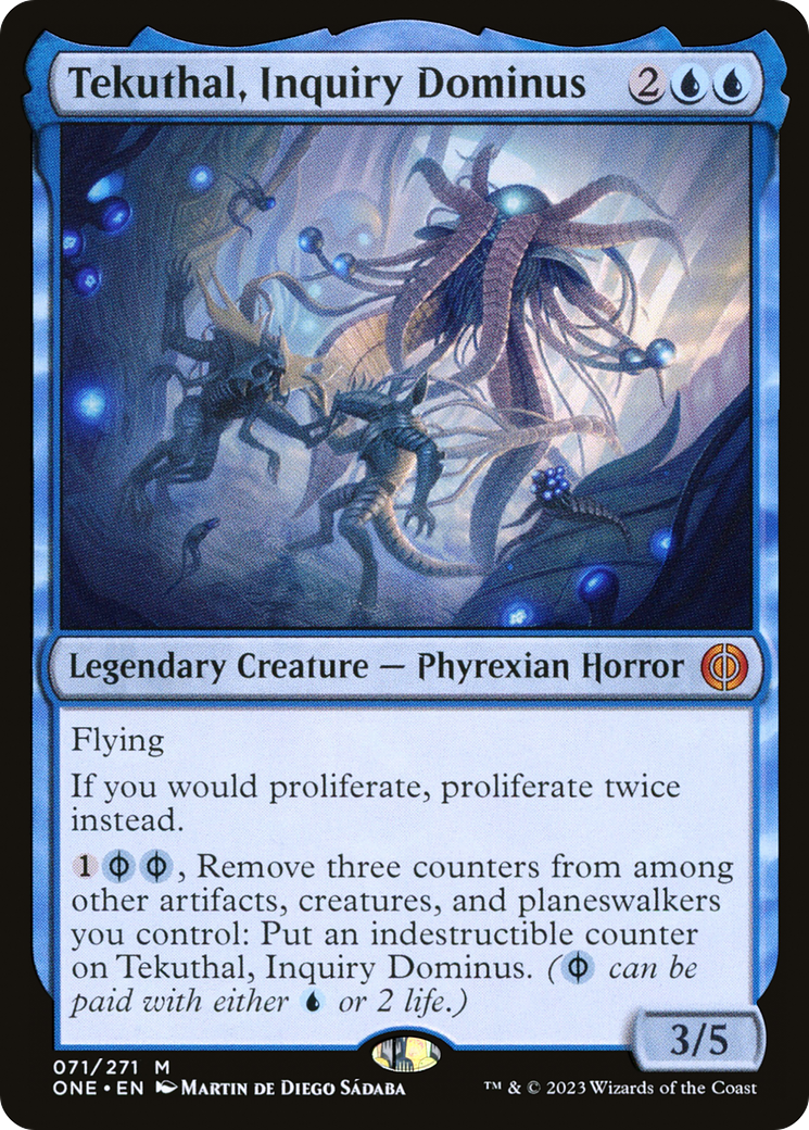 FOIL Tekuthal, Inquiry Dominus (ONE-071) - Phyrexia: All Will Be One - Magic The Gathering
