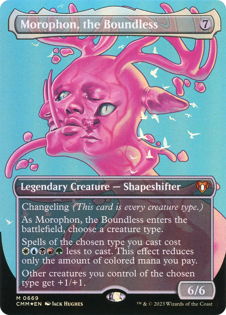 FOIL Morophon, the Boundless (Textured Foil) (CMM-1058) - Commander Masters - Magic The Gathering