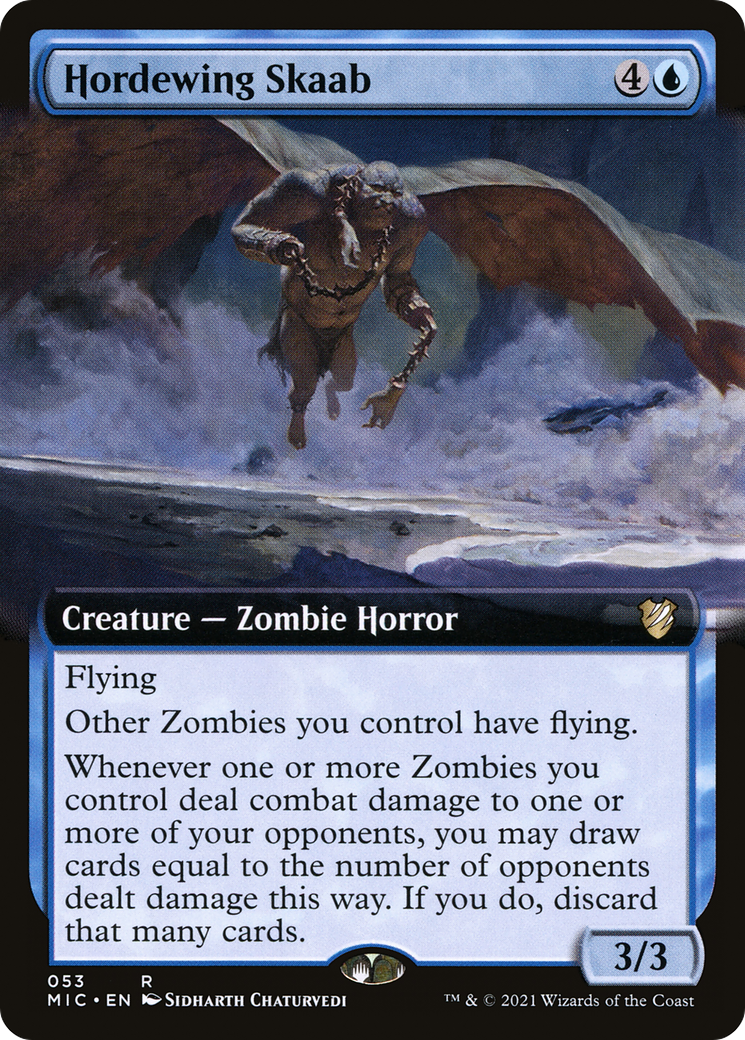 Hordewing Skaab (Extended Art) (MIC-053) - Midnight Hunt Commander - Magic The Gathering