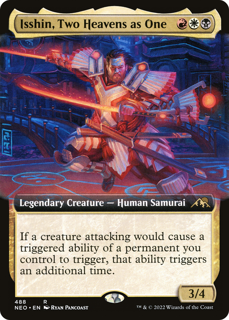 Isshin, Two Heavens as One (Extended Art) (NEO-488) - Kamigawa: Neon Dynasty - Magic The Gathering