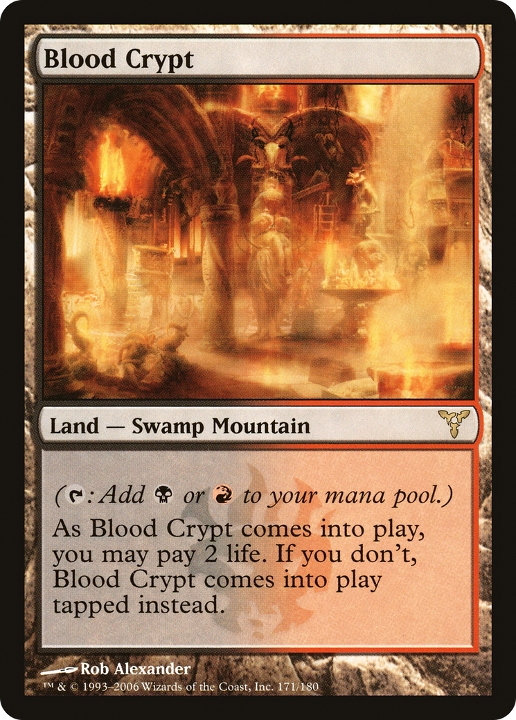 FOIL Blood Crypt (DIS-171) - Dissension - Magic The Gathering