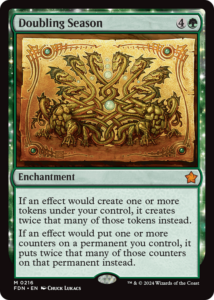 FOIL Doubling Season (FDN-216) - Foundations - Magic The Gathering