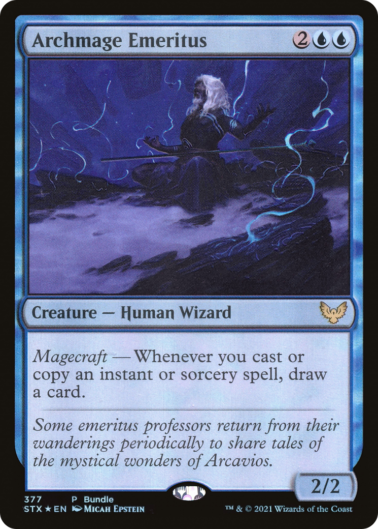 FOIL Archmage Emeritus (UMP-377) - Strixhaven: School of Mages - Magic The Gathering