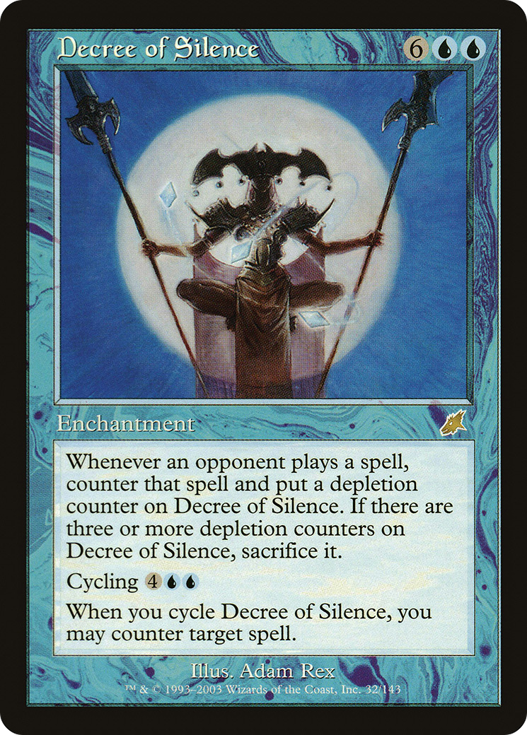 Decree of Silence (SCG-032) - Scourge - Magic The Gathering
