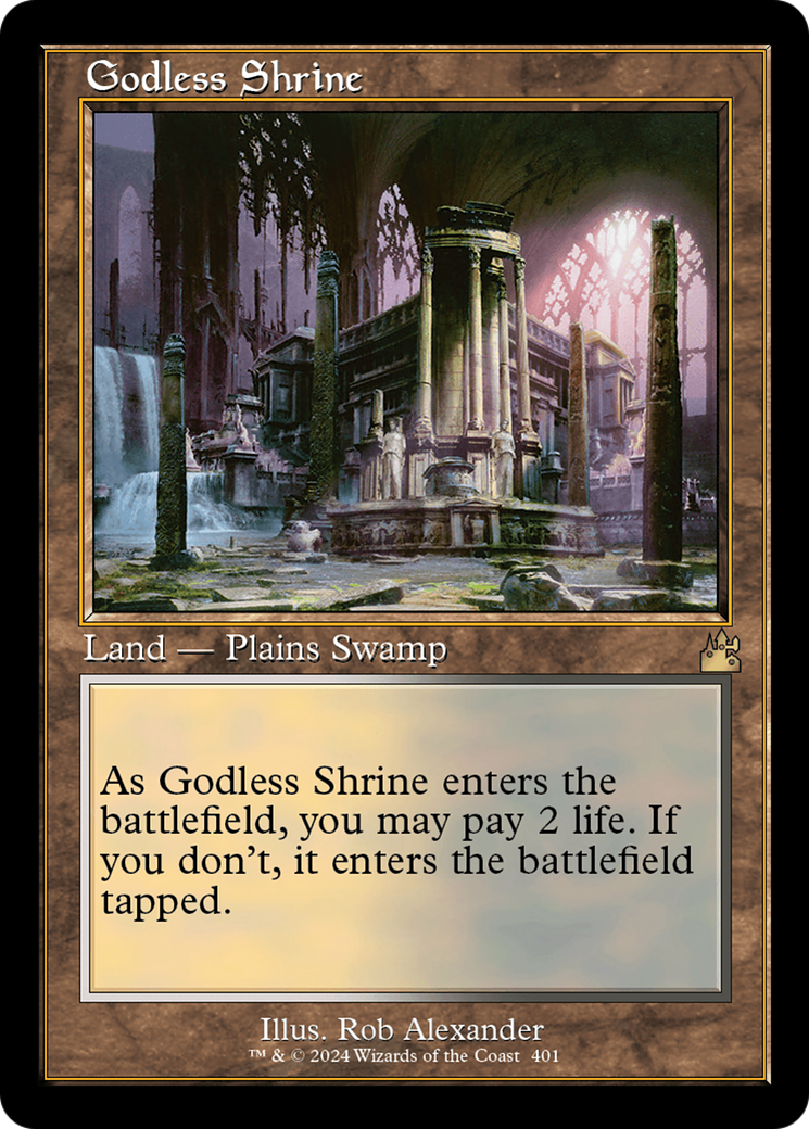 Godless Shrine (Retro Frame) (RVR-401) - Ravnica Remastered - Magic The Gathering