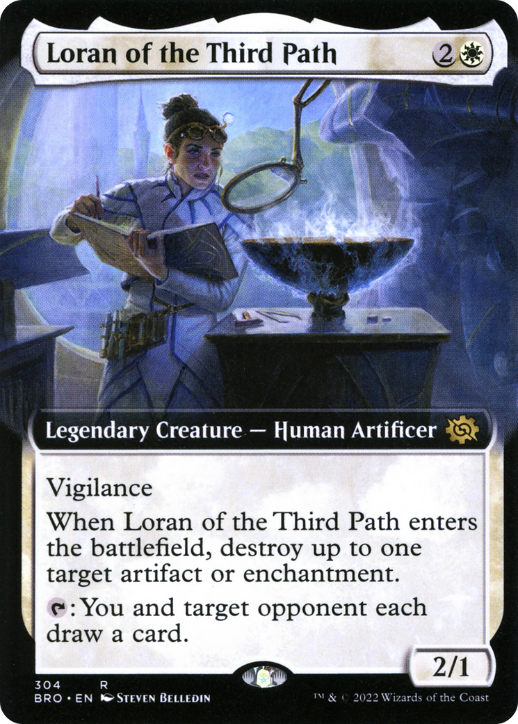 Loran of the Third Path (Extended Art) (BRO-304) - The Brothers' War - Magic The Gathering