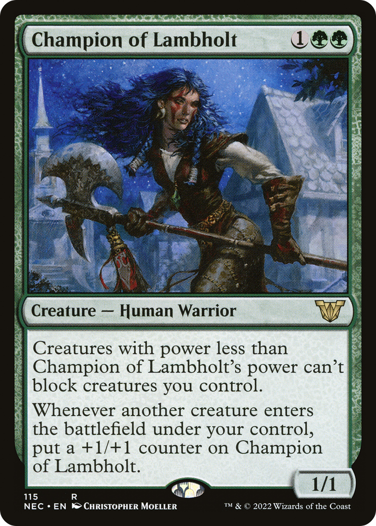 Champion of Lambholt (NEC-115) - Neon Dynasty Commander - Magic The Gathering