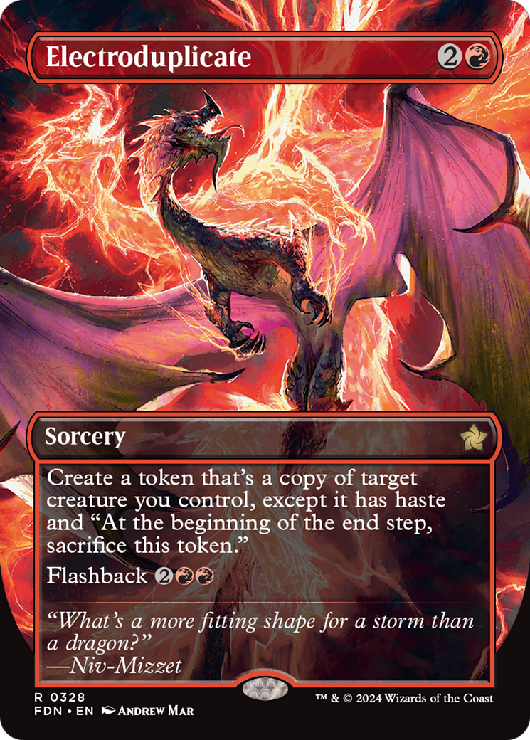 FOIL Electroduplicate (FDN-328) - Foundations - Magic The Gathering