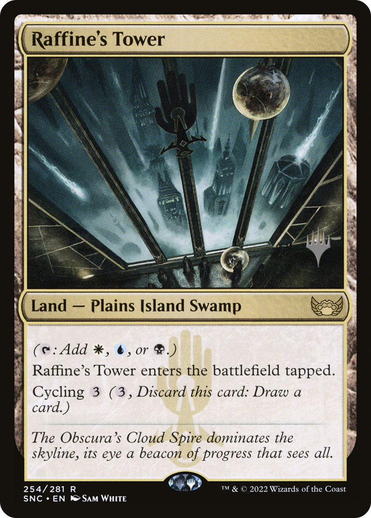 FOIL Raffine's Tower (PPSNC-254P) - Streets of New Capenna Promos - Magic The Gathering
