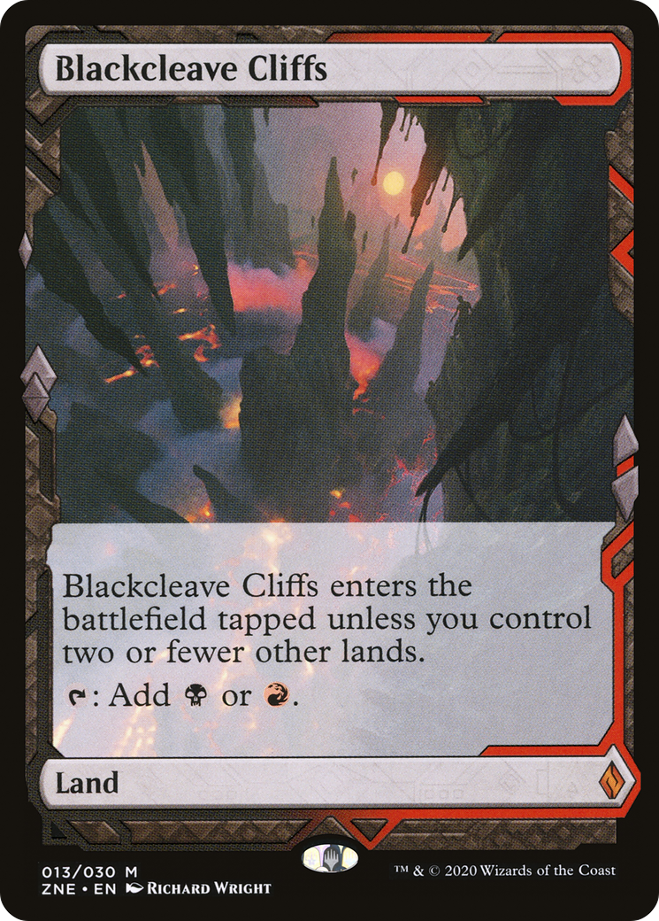 FOIL Blackcleave Cliffs (ZNE-013) - Zendikar Rising Expeditions - Magic The Gathering
