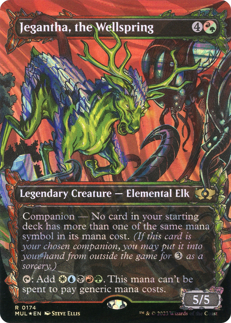 FOIL Jegantha, the Wellspring (Halo Foil) (MUL-174) - Multiverse Legends - Magic The Gathering