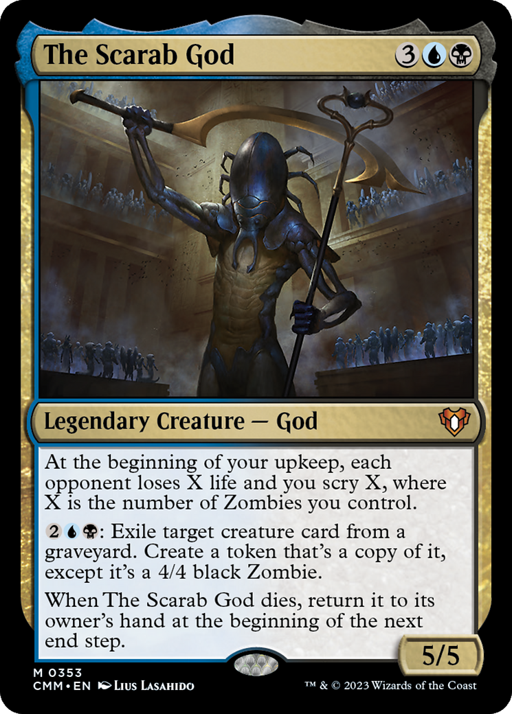 FOIL The Scarab God (CMM-353) - Commander Masters - Magic The Gathering