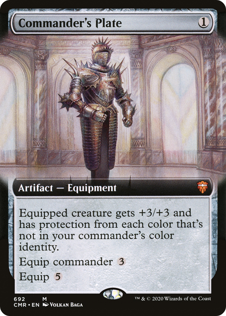 Commander's Plate (Extended Art) (CMR-692) - Commander Legends - Magic The Gathering