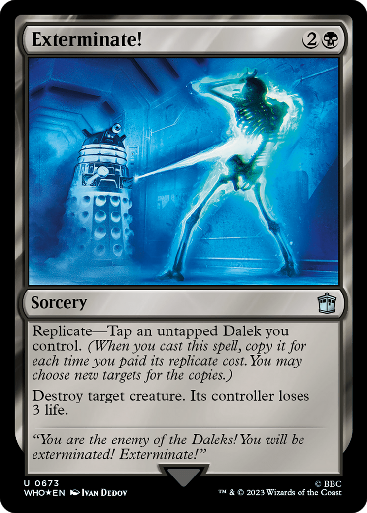 FOIL Exterminate! (Surge Foil) (WHO-673) - Doctor Who - Magic The Gathering