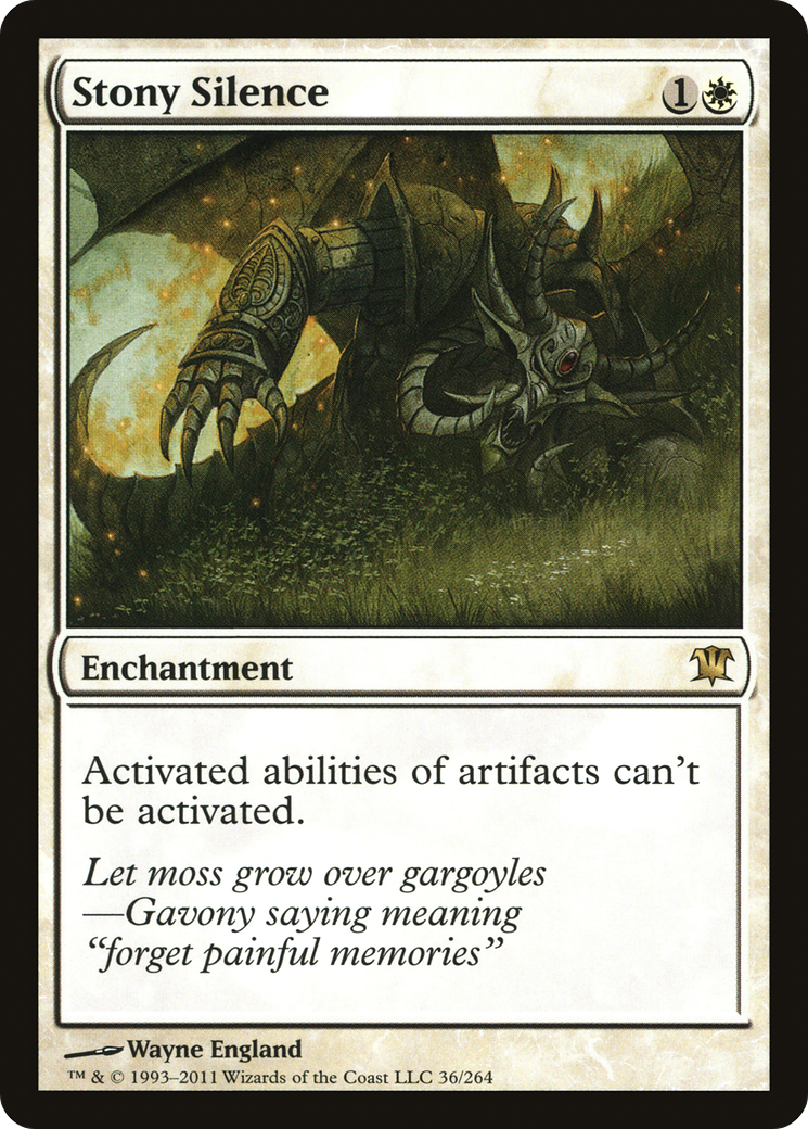 FOIL Stony Silence (ISD-036) - Innistrad - Magic The Gathering