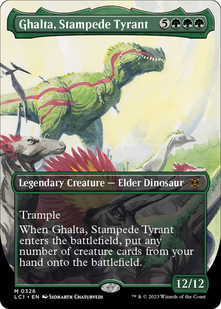 Ghalta, Stampede Tyrant (Borderless) (LCI-326) - The Lost Caverns of Ixalan - Magic The Gathering