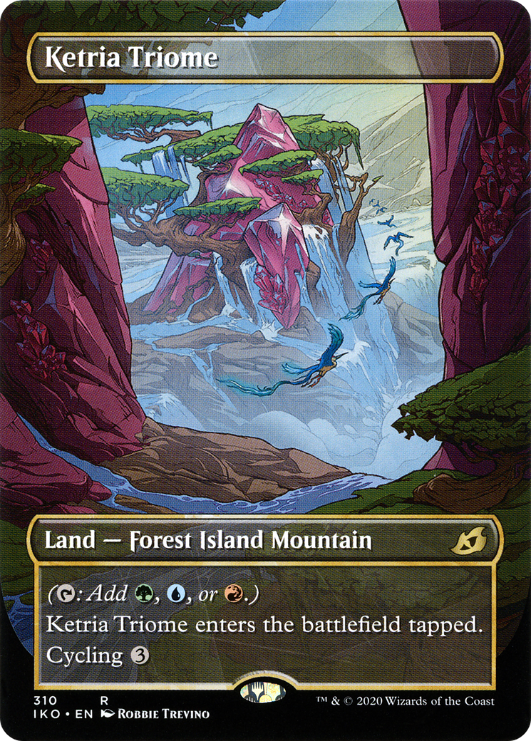 Ketria Triome (Showcase) (IKO-310) - Ikoria: Lair of Behemoths - Magic The Gathering