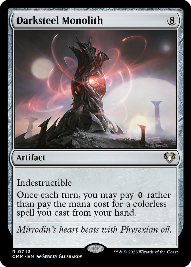 Darksteel Monolith (CMM-743) - Commander Masters - Magic The Gathering