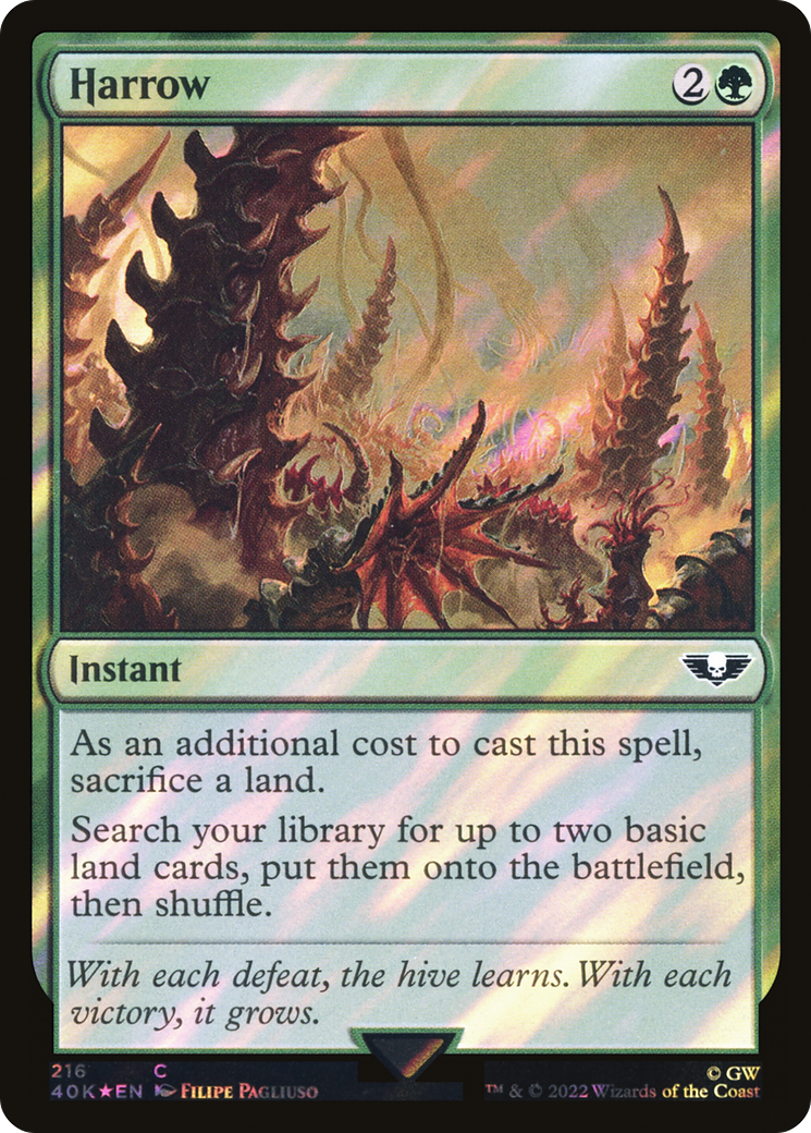 FOIL Harrow (Surge Foil) (40K-216) - Warhammer 40,000 Commander - Magic The Gathering