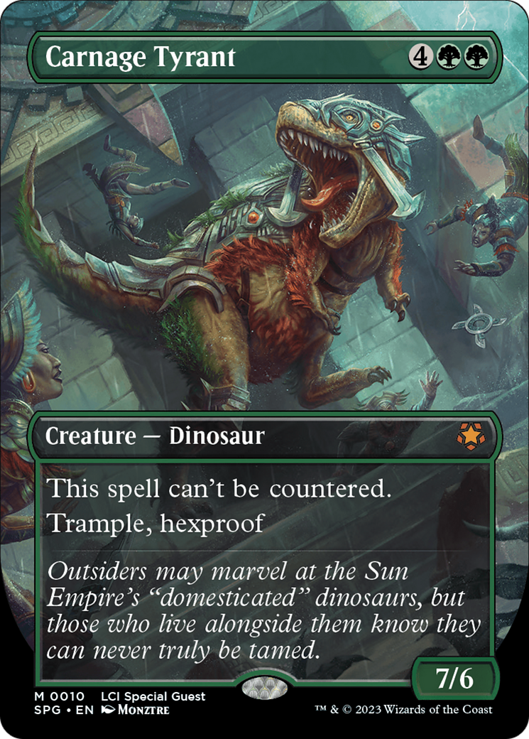 Carnage Tyrant (Borderless) (SPG-010) - Special Guests - Magic The Gathering
