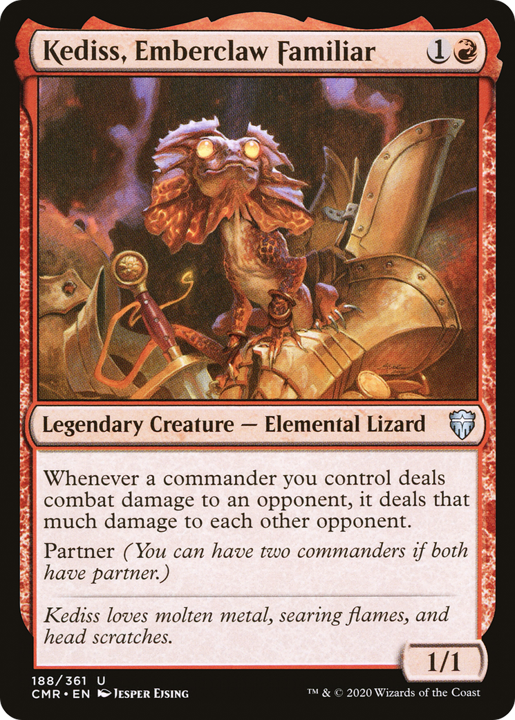 FOIL Kediss, Emberclaw Familiar (CMR-188) - Commander Legends - Magic The Gathering