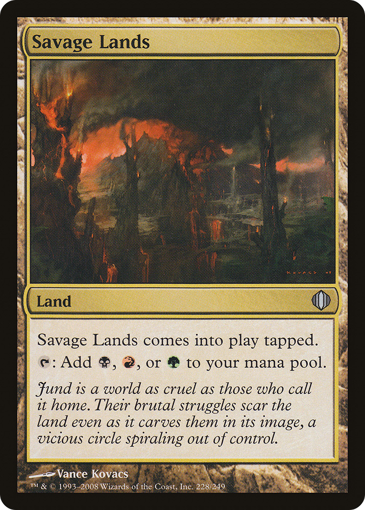 FOIL Savage Lands (ALA-228) - Shards of Alara - Magic The Gathering