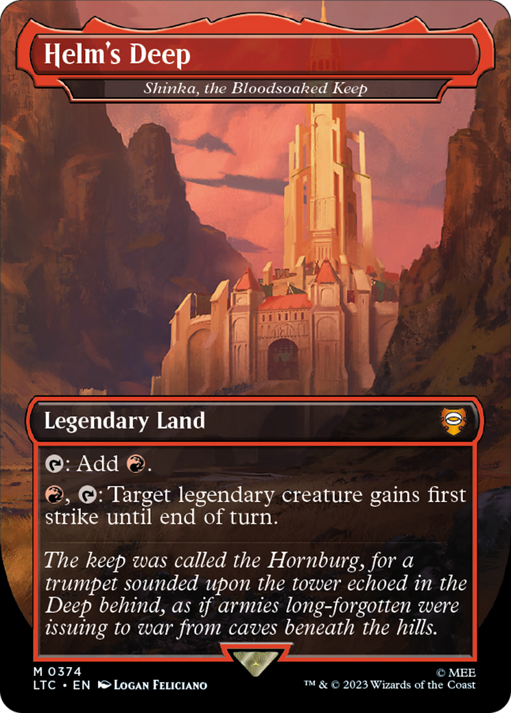 Helm's Deep - Shinka, the Bloodsoaked Keep (LTC-374) - Tales of Middle-earth Commander - Magic The Gathering