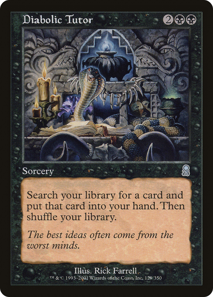 FOIL Diabolic Tutor (ODY-129) - Odyssey - Magic The Gathering
