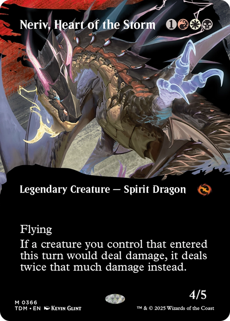 FOIL Neriv, Heart of the Storm (TDM-366) - Tarkir: Dragonstorm - Magic The Gathering