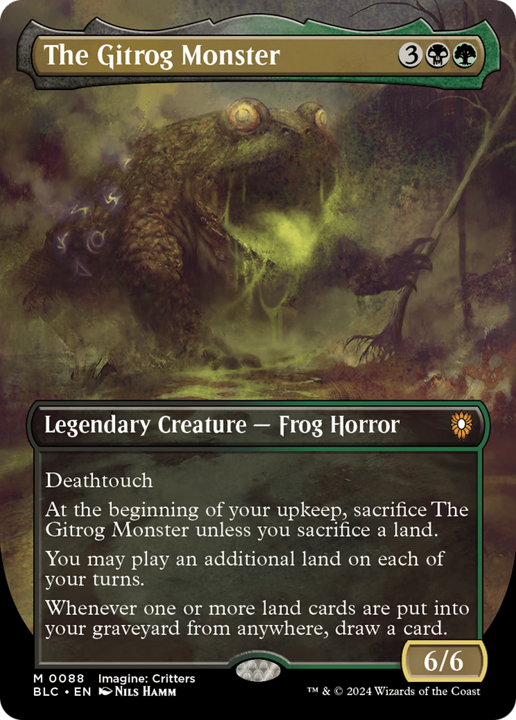 FOIL The Gitrog Monster (BLC-088) - Bloomburrow Commander - Magic The Gathering