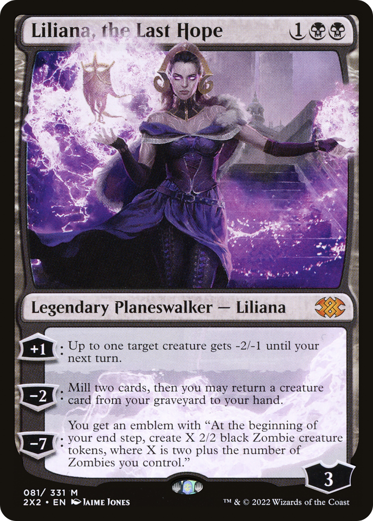 FOIL Liliana, the Last Hope (2X2-081) - Double Masters 2022 - Magic The Gathering