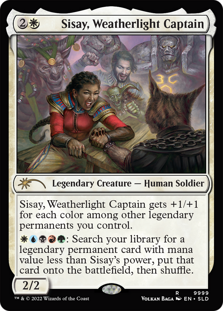 FOIL Sisay, Weatherlight Captain (SLD-9999) - Secret Lair Drop - Magic The Gathering
