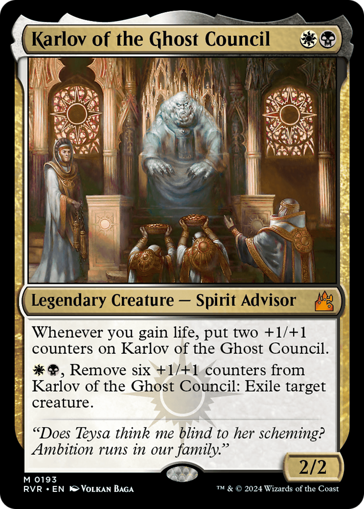 Karlov of the Ghost Council (RVR-193) - Ravnica Remastered - Magic The Gathering