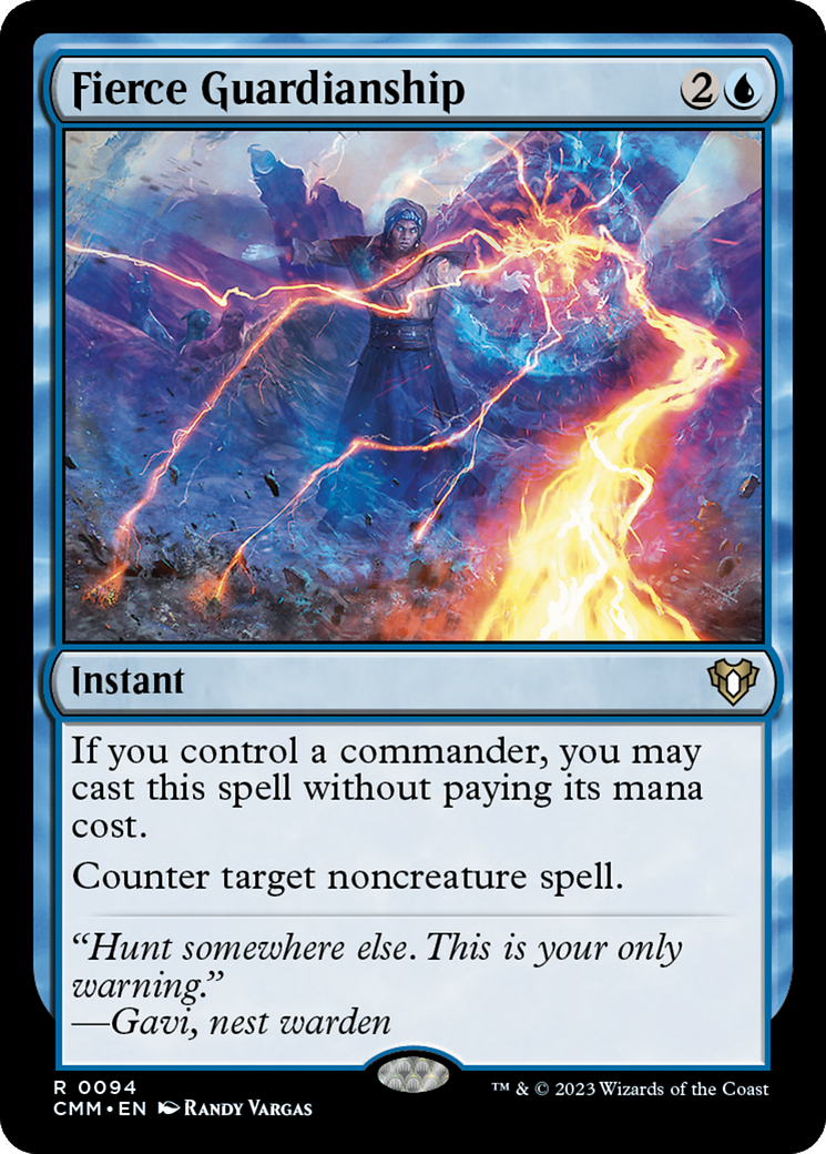 FOIL Fierce Guardianship (CMM-094) - Commander Masters - Magic The Gathering
