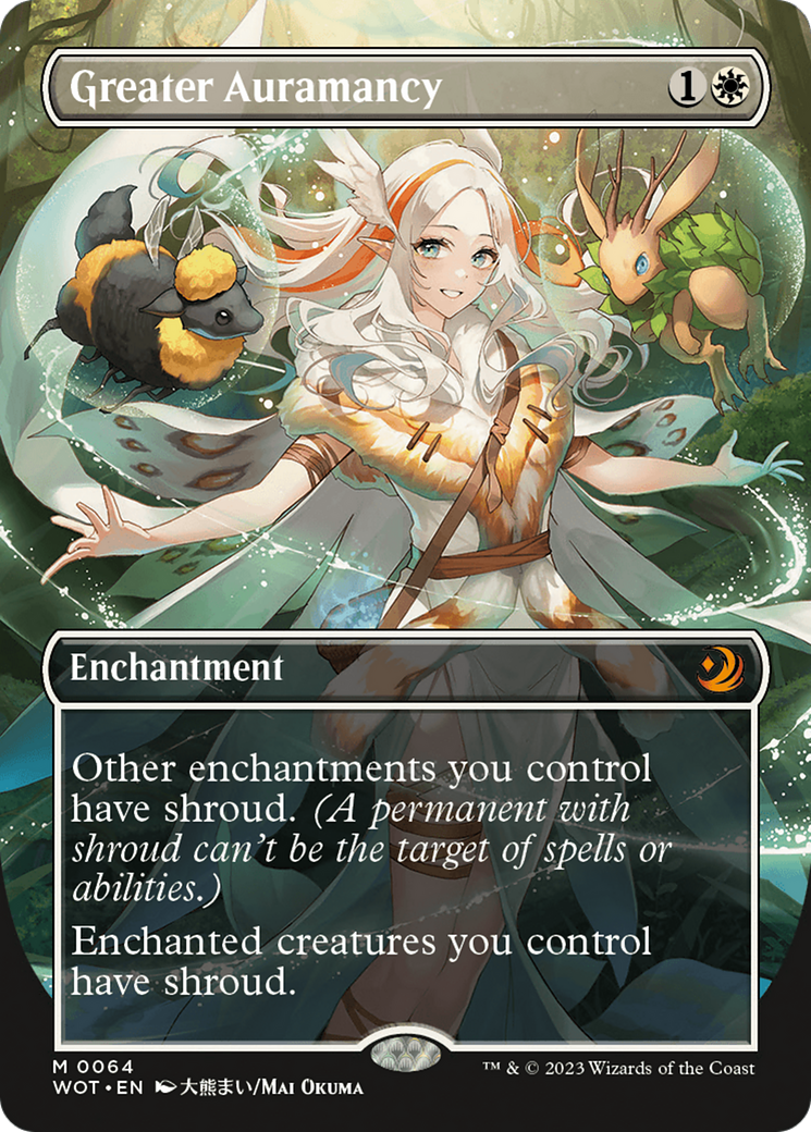 Greater Auramancy (Anime Borderless) (WOT-064) - Wilds of Eldraine: Enchanting Tales - Magic The Gathering
