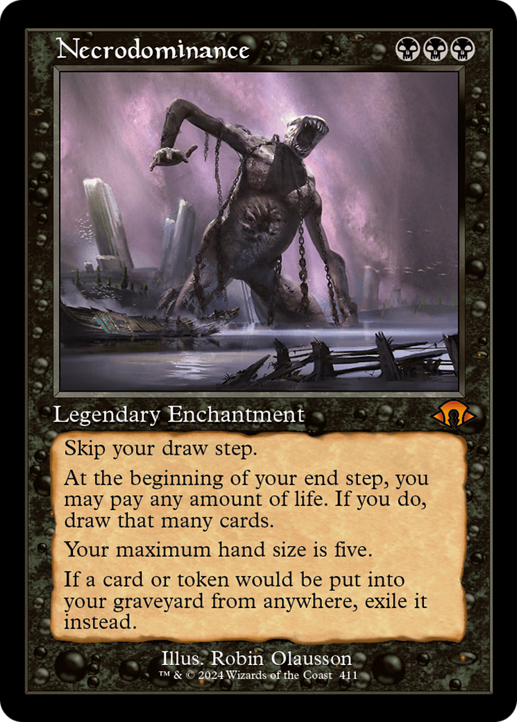 FOIL Necrodominance (Retro Frame) (MH3-411) - Modern Horizons 3 - Magic The Gathering