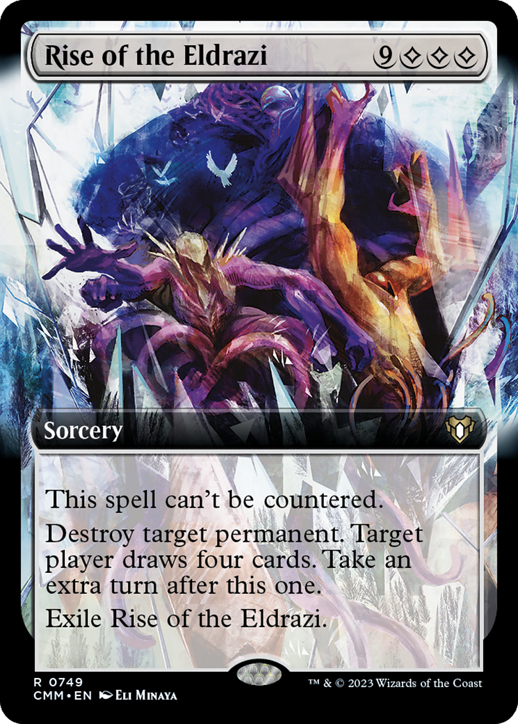 FOIL Rise of the Eldrazi (Extended Art) (CMM-749) - Commander Masters - Magic The Gathering