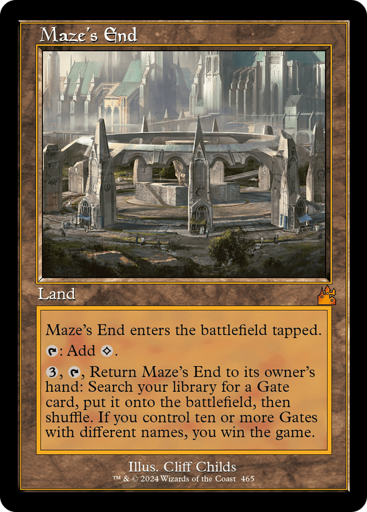 FOIL Maze's End (Retro Frame) (RVR-465) - Ravnica Remastered - Magic The Gathering