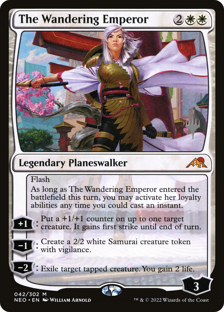 The Wandering Emperor (PPNEO-42P) - Kamigawa: Neon Dynasty Promos - Magic The Gathering