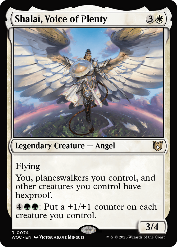 Shalai, Voice of Plenty (WOC-074) - Wilds of Eldraine Commander - Magic The Gathering