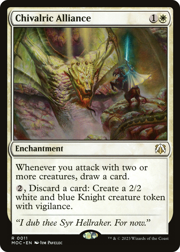Chivalric Alliance (MOC-011) - March of the Machine Commander - Magic The Gathering