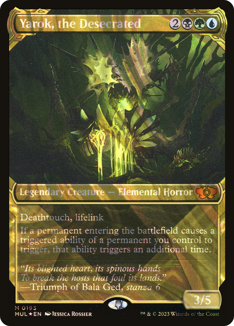 FOIL Yarok, the Desecrated (Halo Foil) (MUL-193) - Multiverse Legends - Magic The Gathering