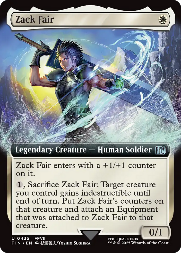 Zack Fair (Extended Art) (FIN-435) - FINAL FANTASY - Magic The Gathering