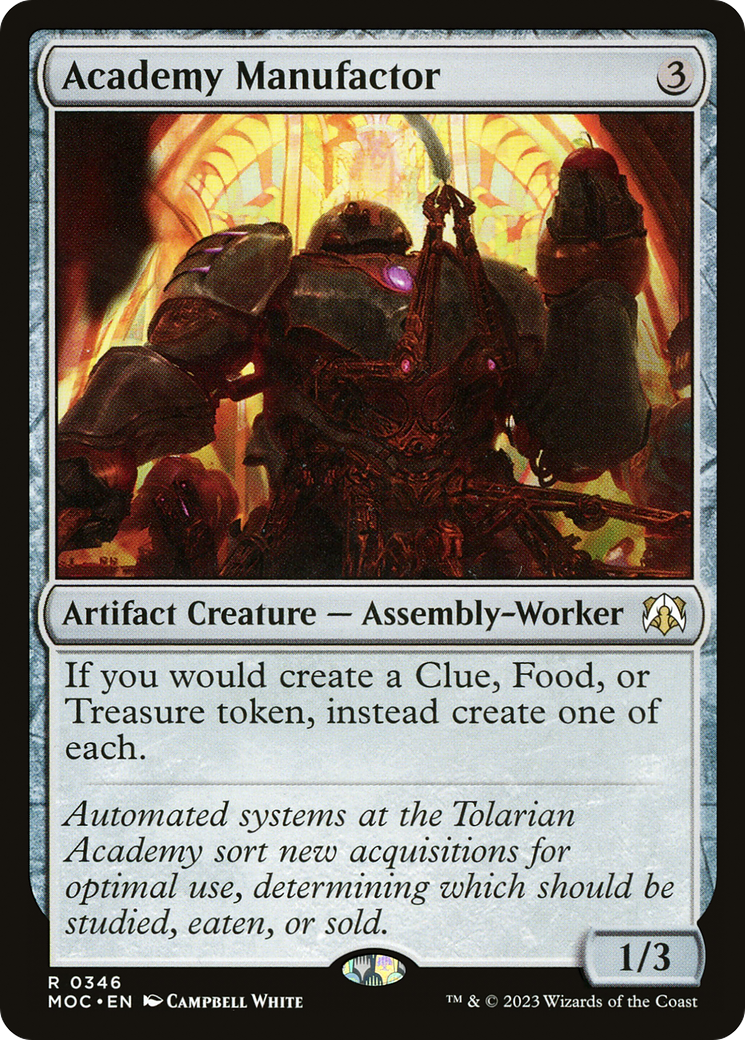 Academy Manufactor (MOC-346) - March of the Machine Commander - Magic The Gathering