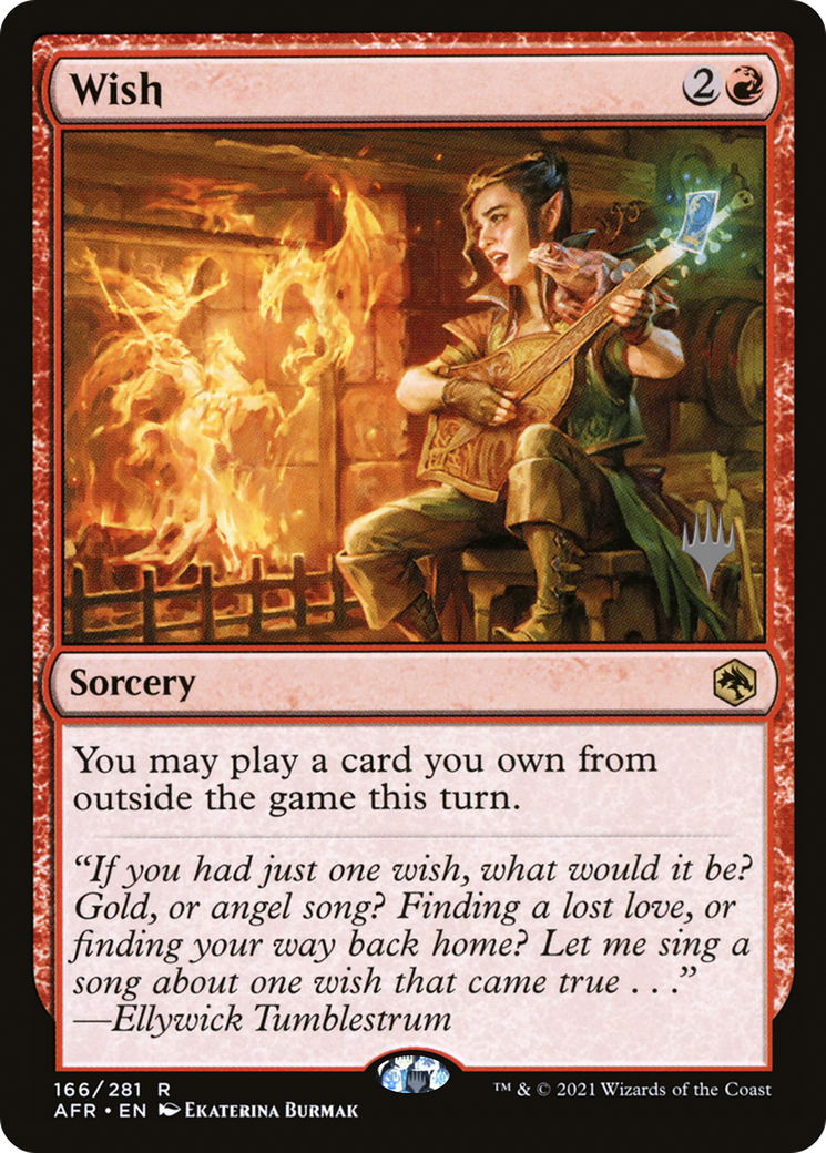 FOIL Wish (PPAFR-166P) - Adventures in the Forgotten Realms Promos - Magic The Gathering
