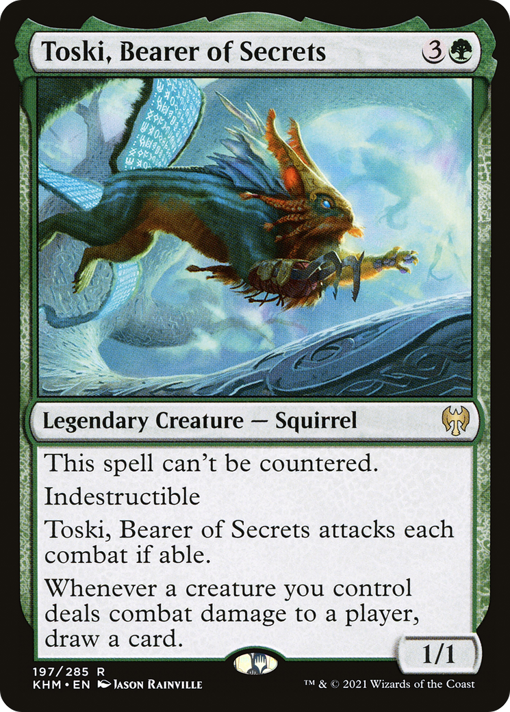 FOIL Toski, Bearer of Secrets (KHM-197) - Kaldheim - Magic The Gathering